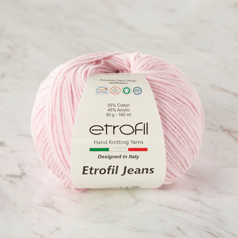 Etrofil Jeans Knitting Yarn, Pink – 033