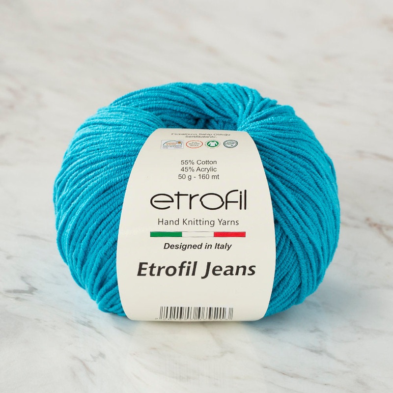 Etrofil Jeans Knitting Yarn, Turquoise – 022