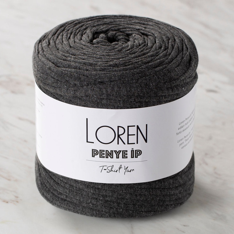 Loren T-shirt Yarn, Anthracite – 22