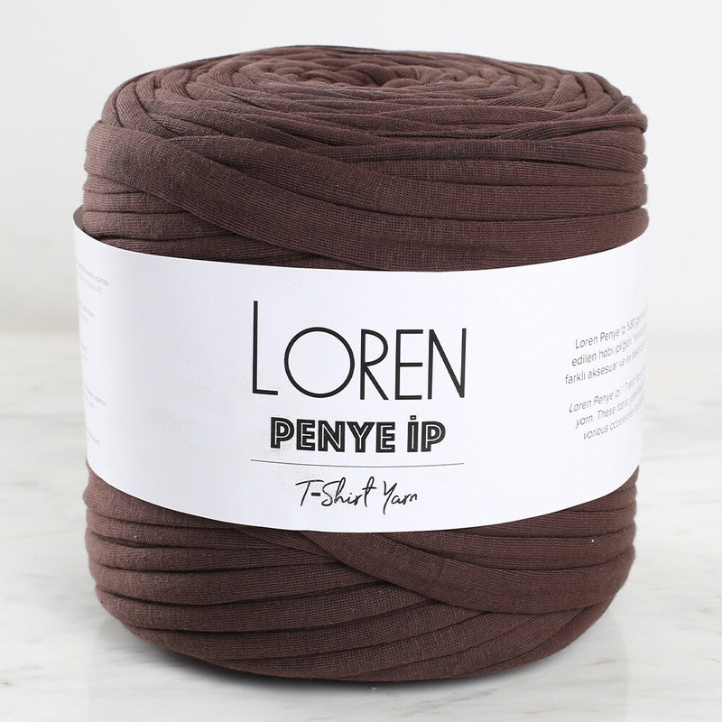 Loren T-shirt Yarn, Dark Brown – 35