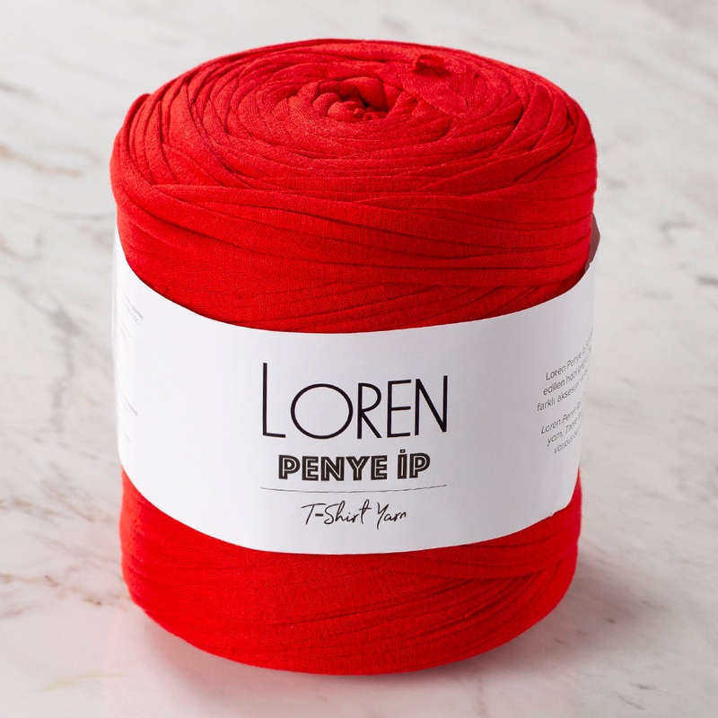 Loren T-shirt Yarn, Red – 46