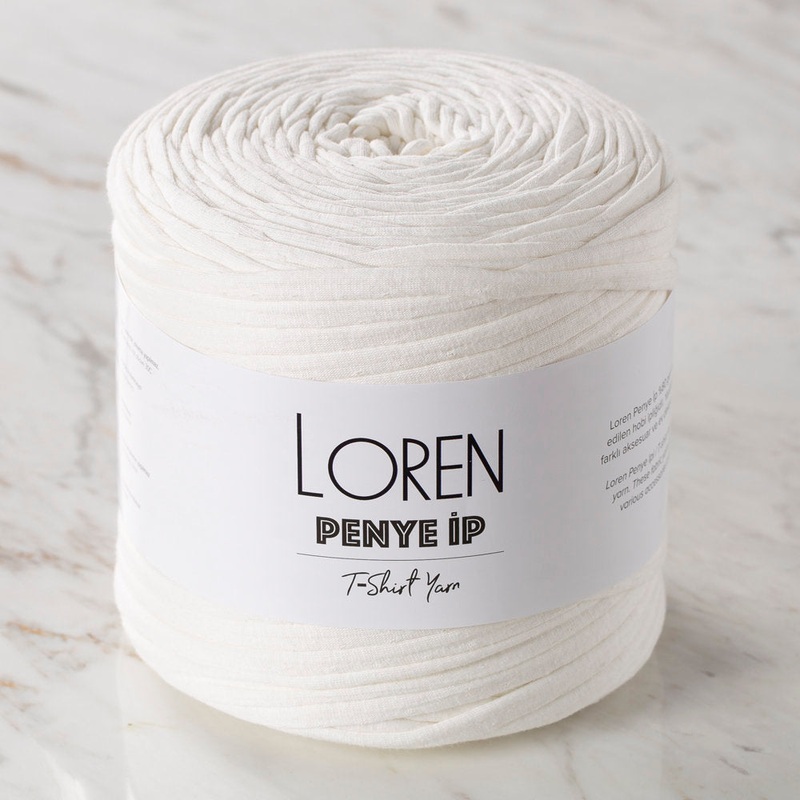 Loren T-shirt Yarn, White – 34