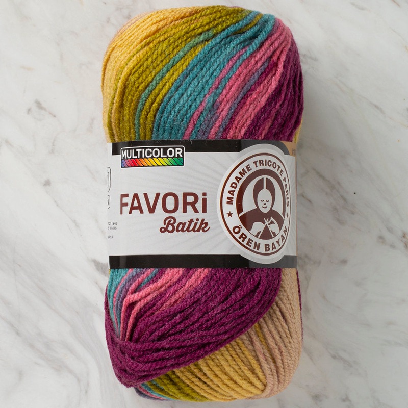 Madame Tricote Paris Favori Batik Knitting Yarn, Variegated – 900