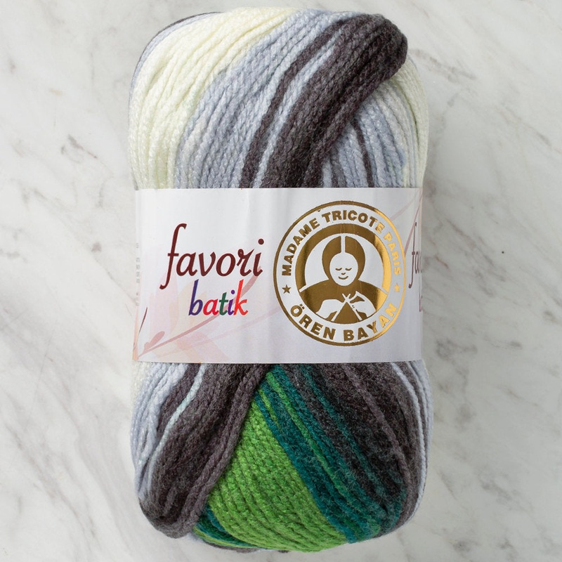 Madame Tricote Paris Favori Batik Knitting Yarn, Variegated – 903