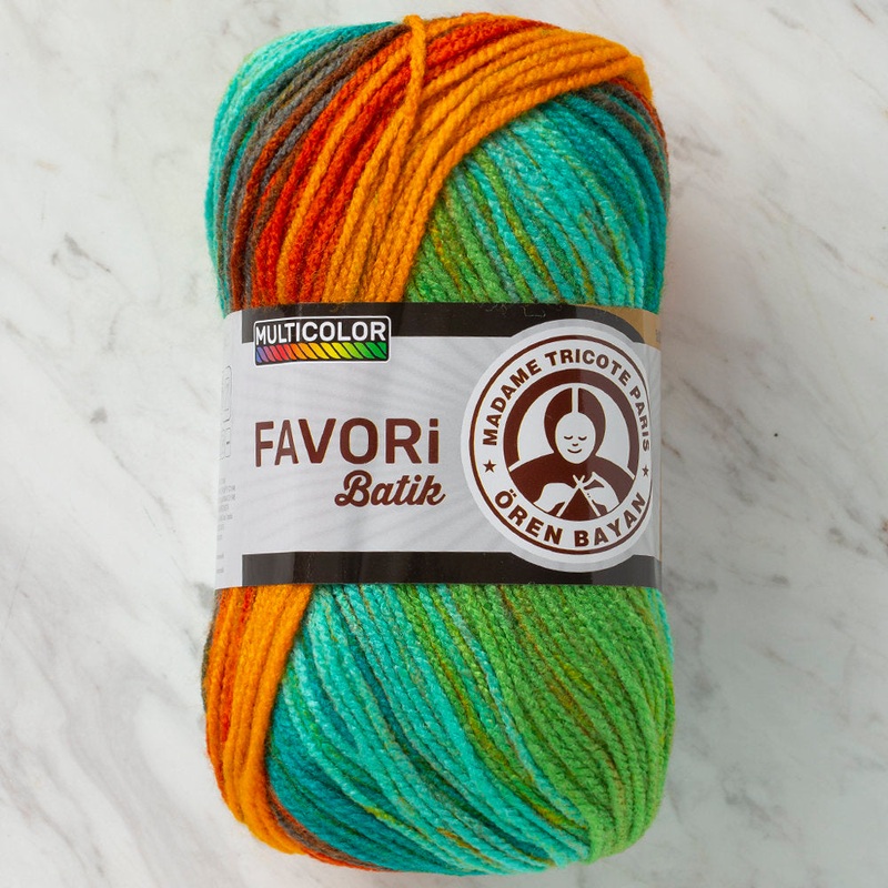 Madame Tricote Paris Favori Batik Knitting Yarn, Variegated – 908