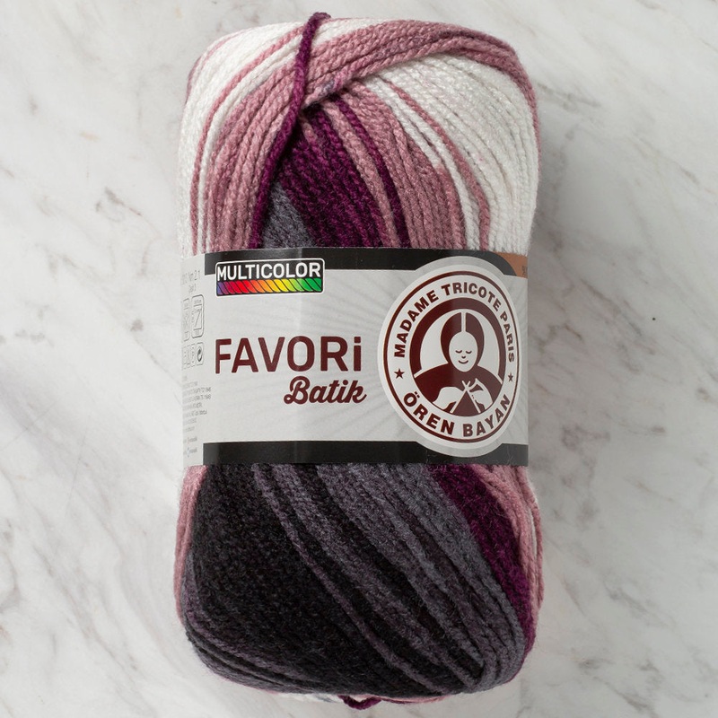 Madame Tricote Paris Favori Batik Knitting Yarn, Variegated – 909