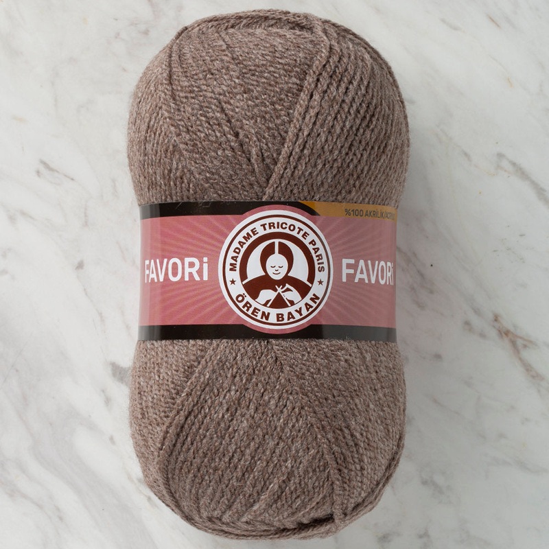 Madame Tricote Paris Favori Knitting Yarn, Brown – 014