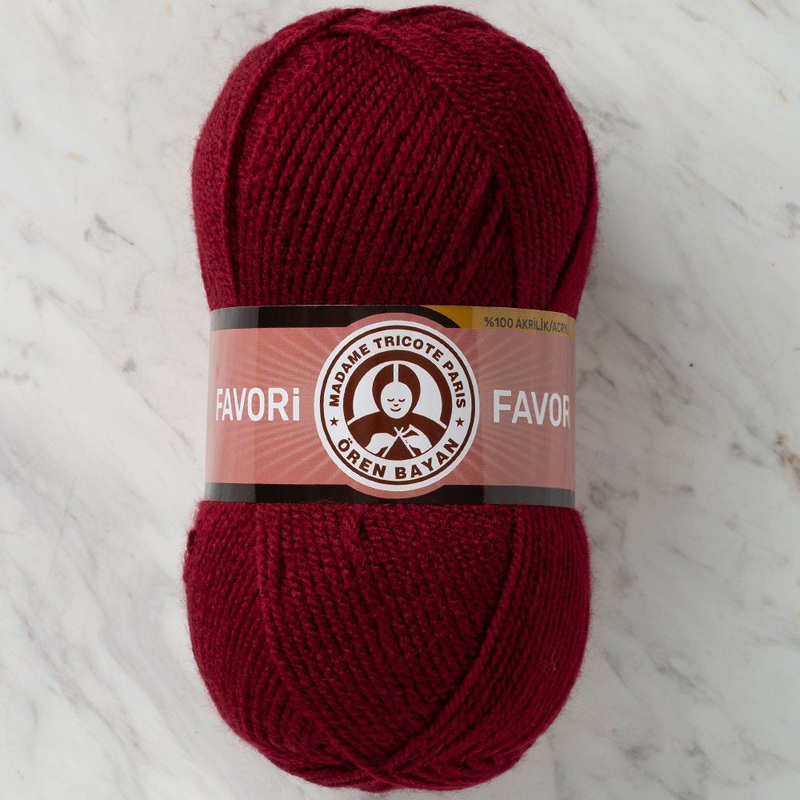 Madame Tricote Paris Favori Knitting Yarn, Claret – 035