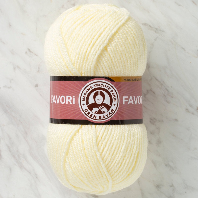 Madame Tricote Paris Favori Knitting Yarn, Cream – 005