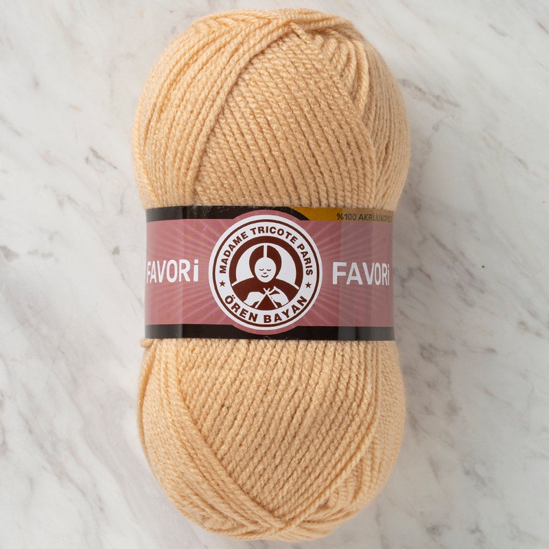 Madame Tricote Paris Favori Knitting Yarn, Light Brown – 114