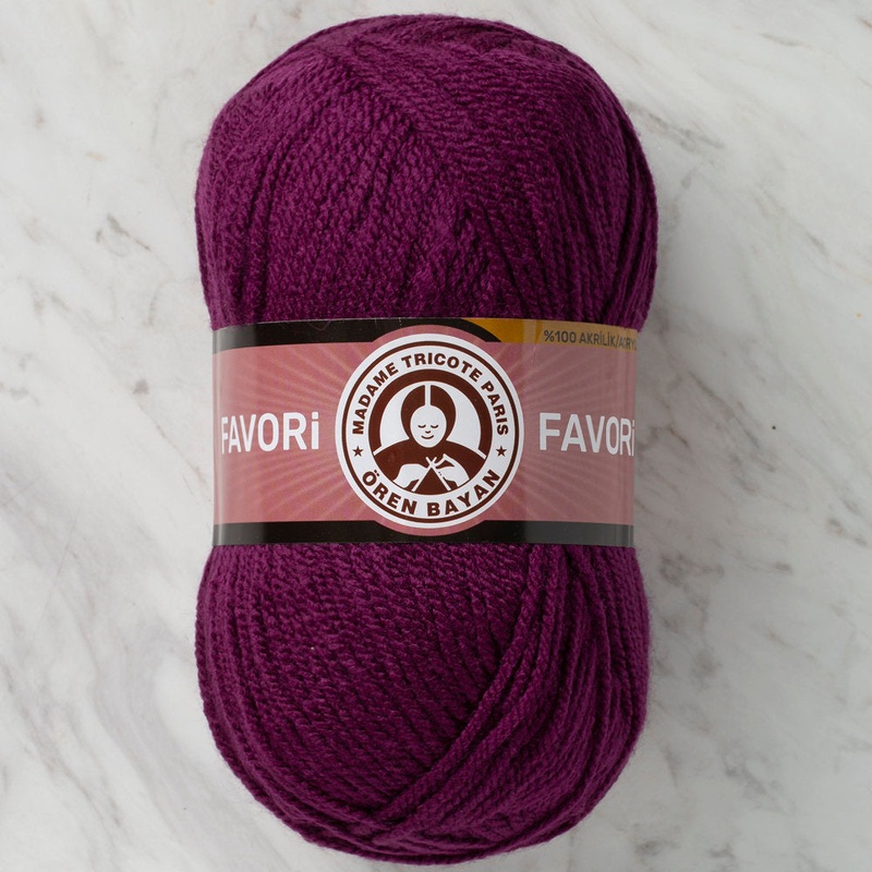 Madame Tricote Paris Favori Knitting Yarn, Purple – 061