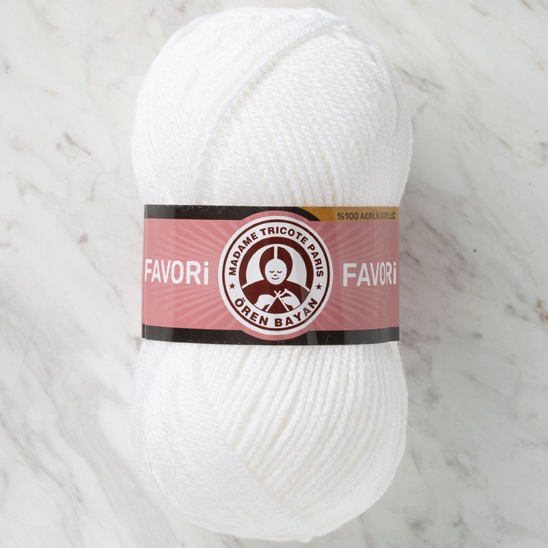 Madame Tricote Paris Favori Knitting Yarn, White – 111