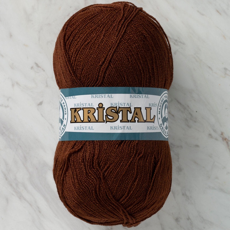 Madame Tricote Paris Kristal Yarn, Dark Brown – 083