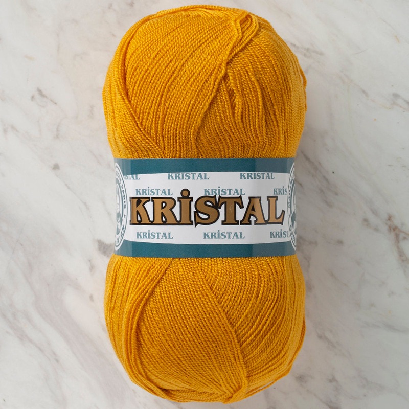 Madame Tricote Paris Kristal Yarn, Mustard Yellow – 115