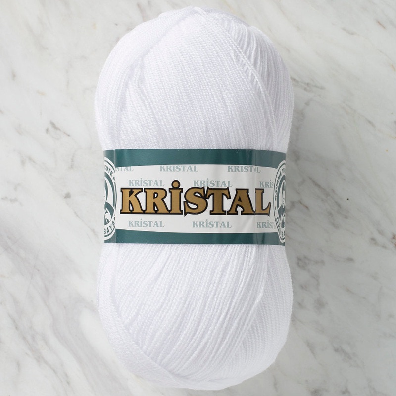 Madame Tricote Paris Kristal Yarn, White – 000
