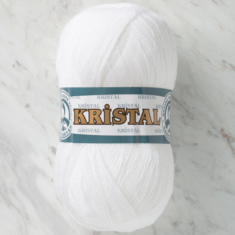 Madame Tricote Paris Kristal Yarn, White – 111