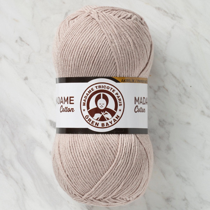 Madame Tricote Paris Madame Cotton Yarn, Beige – 004