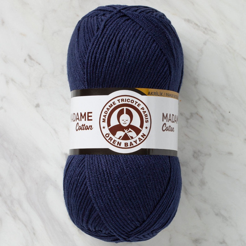 Madame Tricote Paris Madame Cotton Yarn, Navy – 011