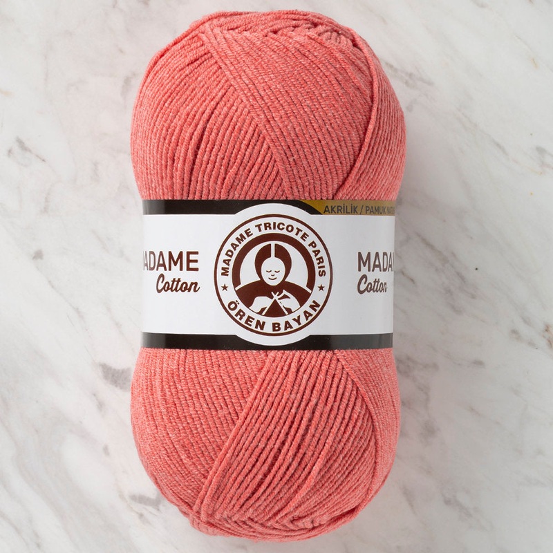 Madame Tricote Paris Madame Cotton Yarn, Vermilion – 008