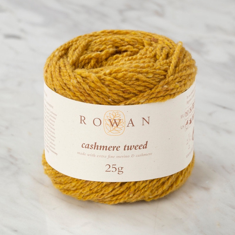 Rowan Cashmere Tweed Yarn, Mustard – 00010