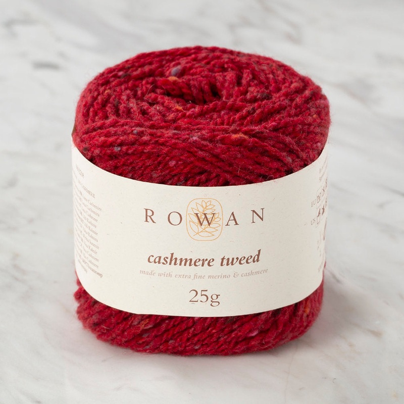 Rowan Cashmere Tweed Yarn, Ruby – 00009