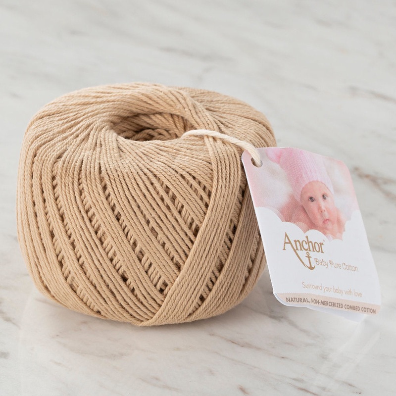 Anchor Baby Pure Cotton 4ply Yarn, Beige – 00107