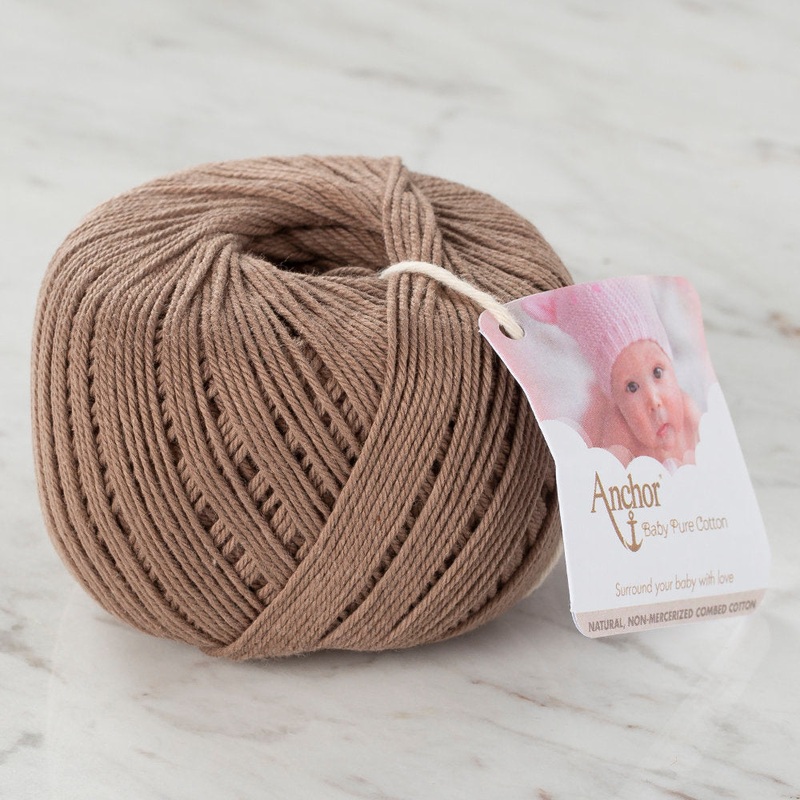 Anchor Baby Pure Cotton 4ply Yarn, Brown – 00254