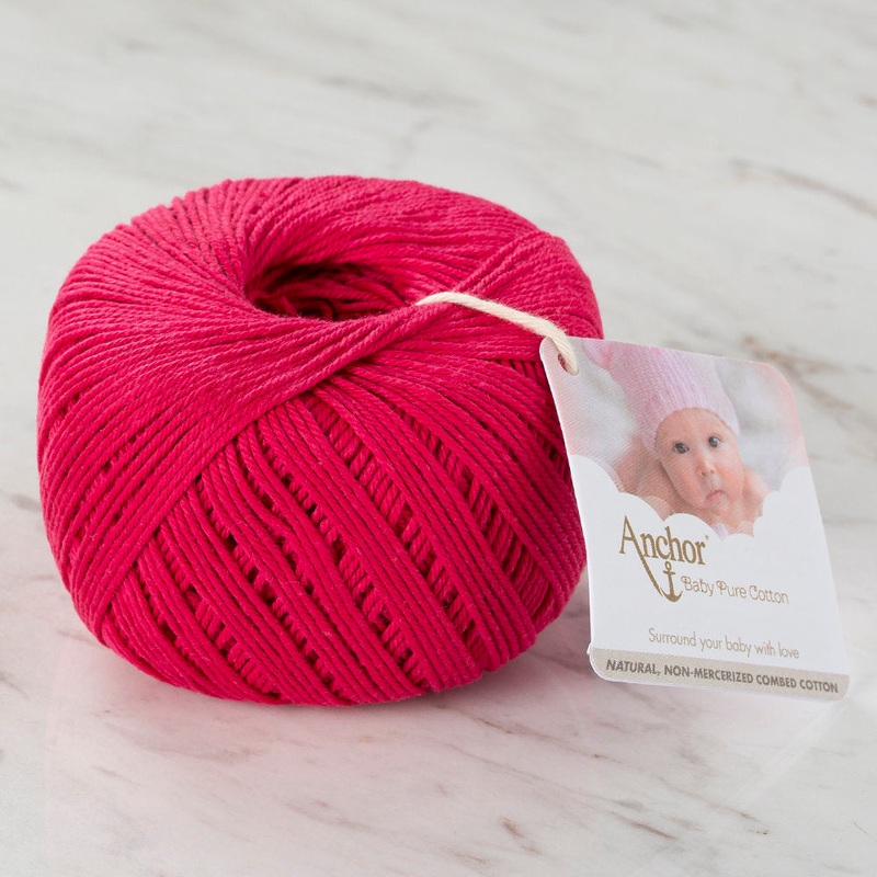 Anchor Baby Pure Cotton 4ply Yarn, Fuchsia – 00429