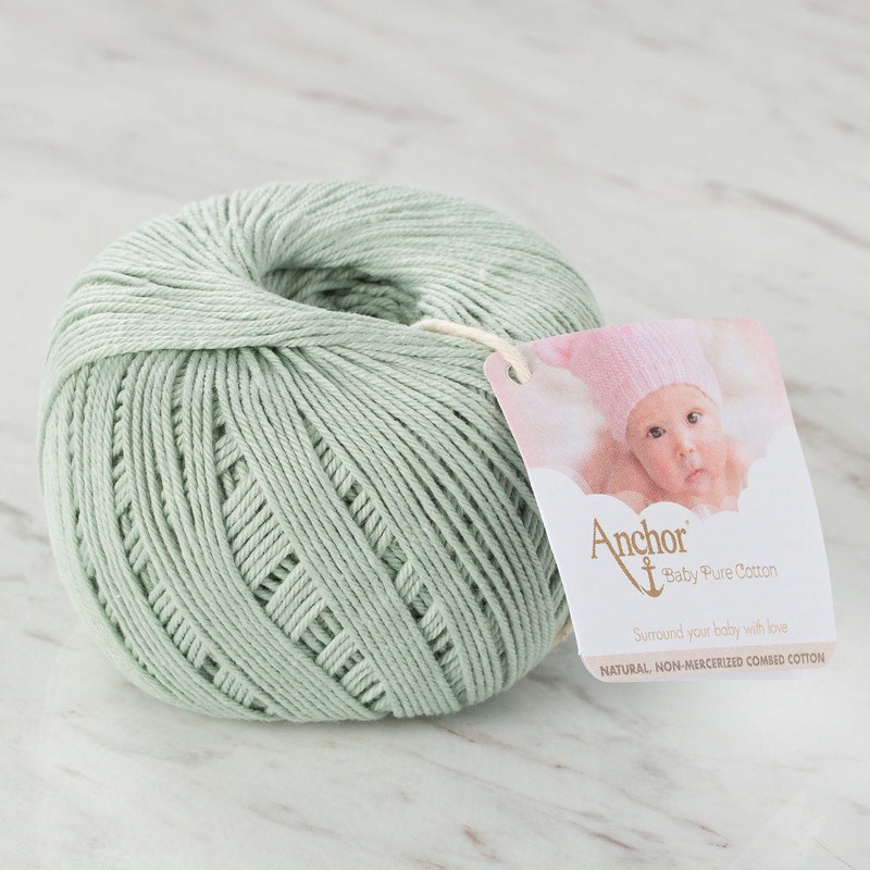 Anchor Baby Pure Cotton 4ply Yarn, Light Green – 00402