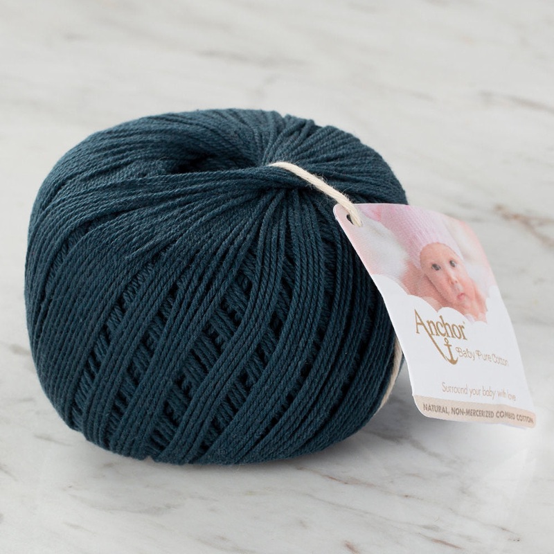 Anchor Baby Pure Cotton 4ply Yarn, Petrol Blue – 00270