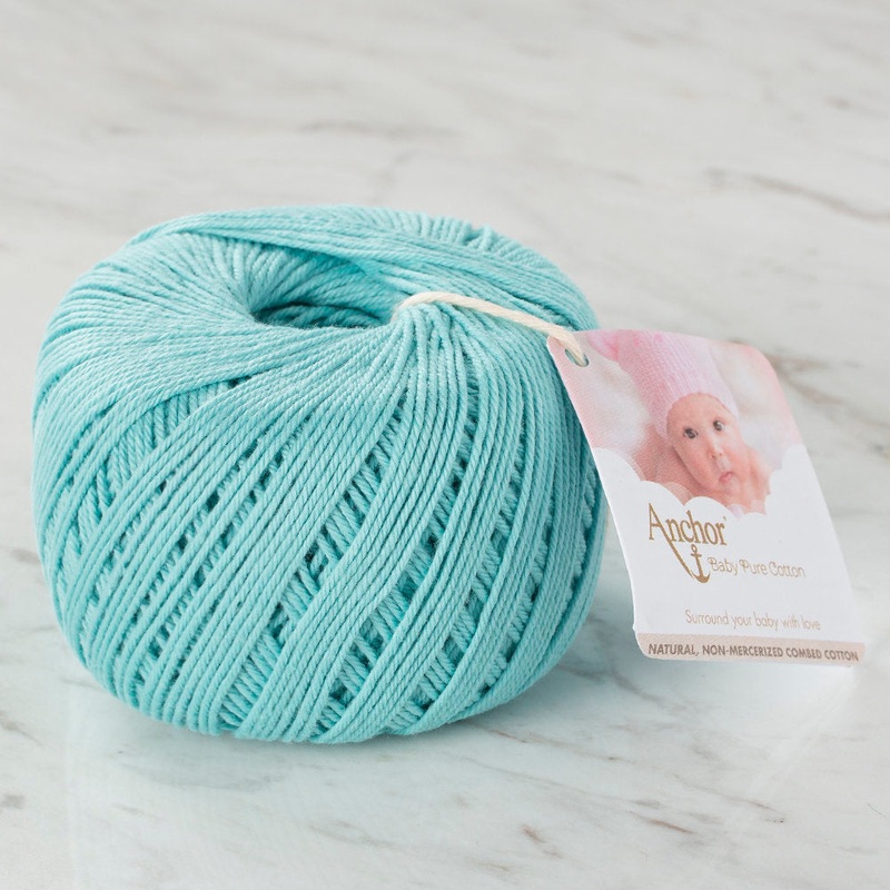 Anchor Baby Pure Cotton 4ply Yarn, Turquoise – 00271