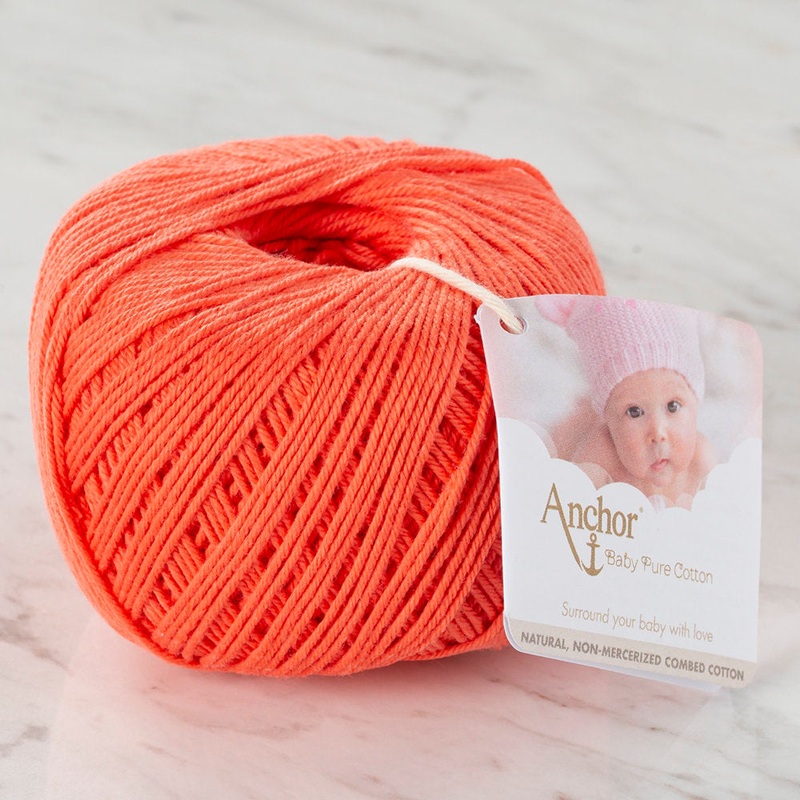 Anchor Baby Pure Cotton 4ply Yarn, Vermilion – 00180