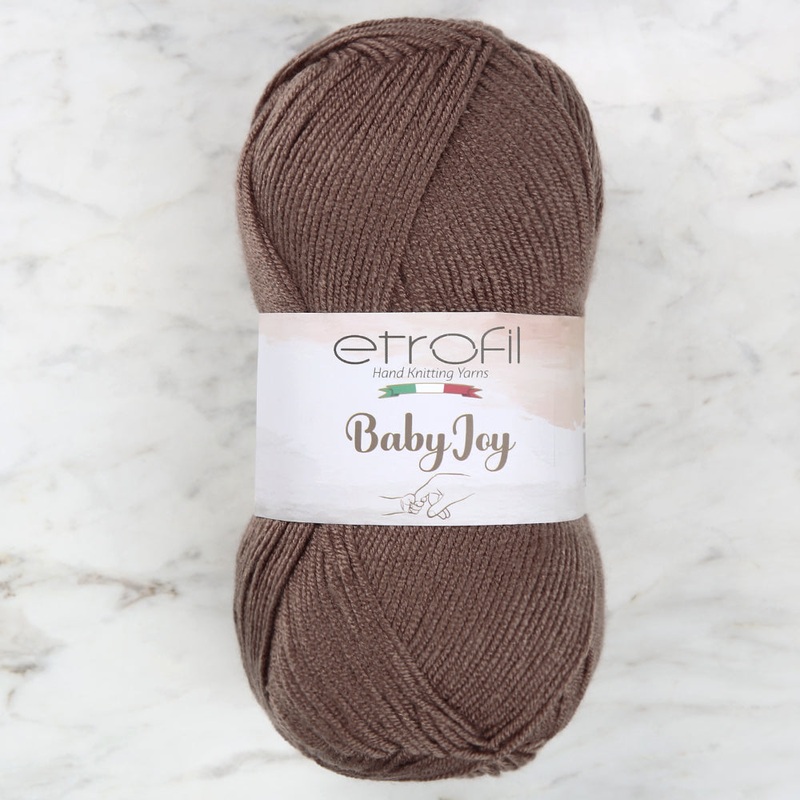 Etrofil Baby Joy Knitting Yarn, Brown – 80074