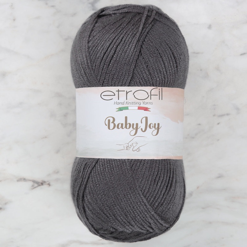Etrofil Baby Joy Knitting Yarn, Dark Grey – 80091