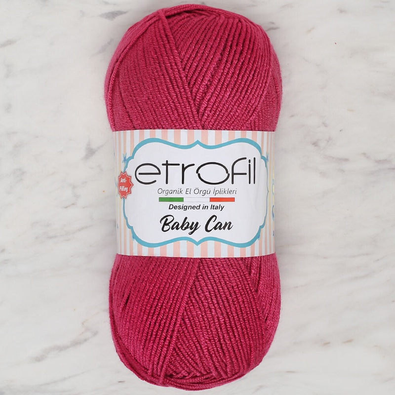 Etrofil Baby  Joy Knitting Yarn, Fuchsia – 80036