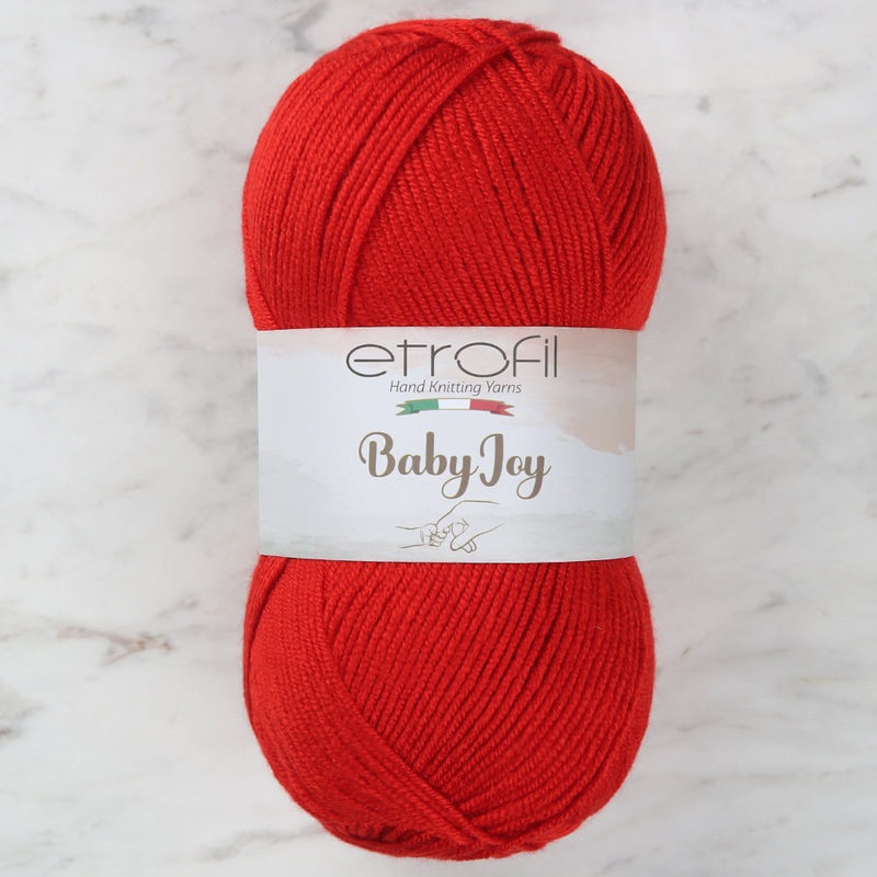 Etrofil Baby Joy Knitting Yarn, Red – 80038
