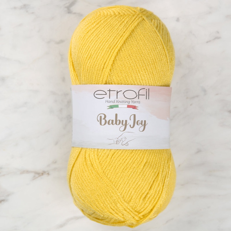 Etrofil Baby Joy Knitting Yarn, Yellow – 80027