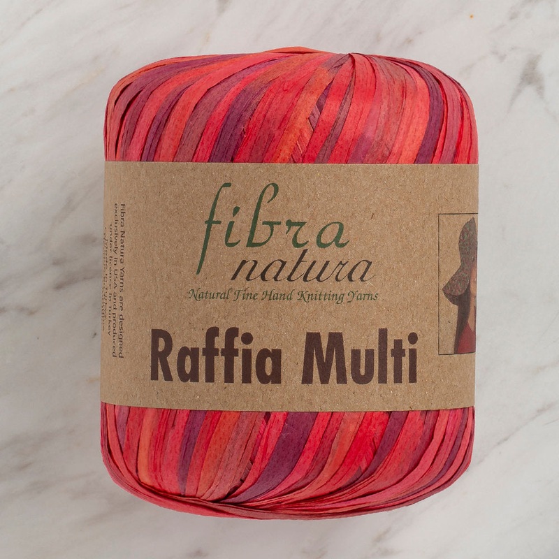 Fibra Natura 35 g Raffia Paper Yarn, Variegated – 117-02