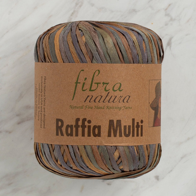 Fibra Natura 35 g Raffia Paper Yarn, Variegated – 117-03