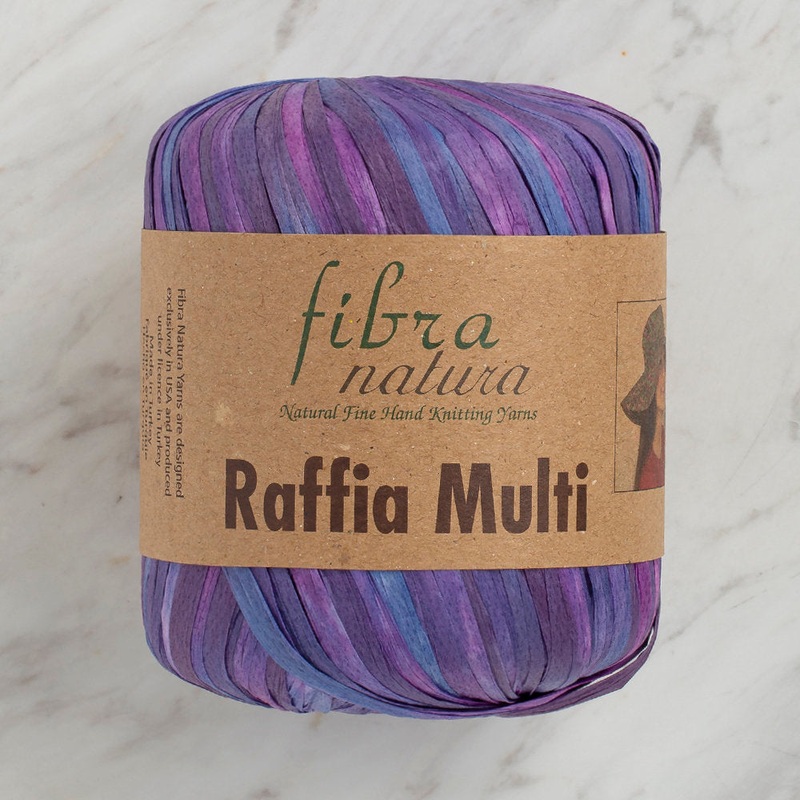 Fibra Natura 35 g Raffia Paper Yarn, Variegated – 117-06