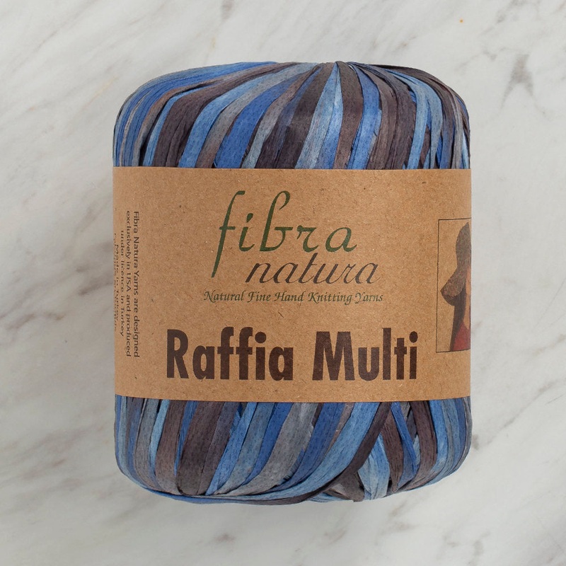 Fibra Natura 35 g Raffia Paper Yarn, Variegated – 117-07