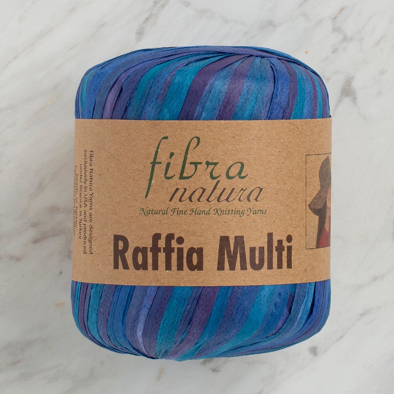 Fibra Natura 35 g Raffia Paper Yarn, Variegated – 117-08