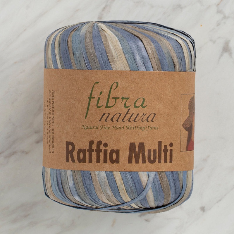 Fibra Natura 35 g Raffia Paper Yarn, Variegated – 117-09