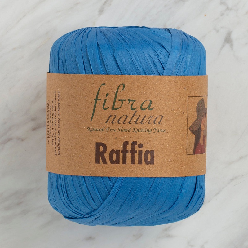 Fibra Natura 40 g Raffia Paper Yarn, Blue – 116-10