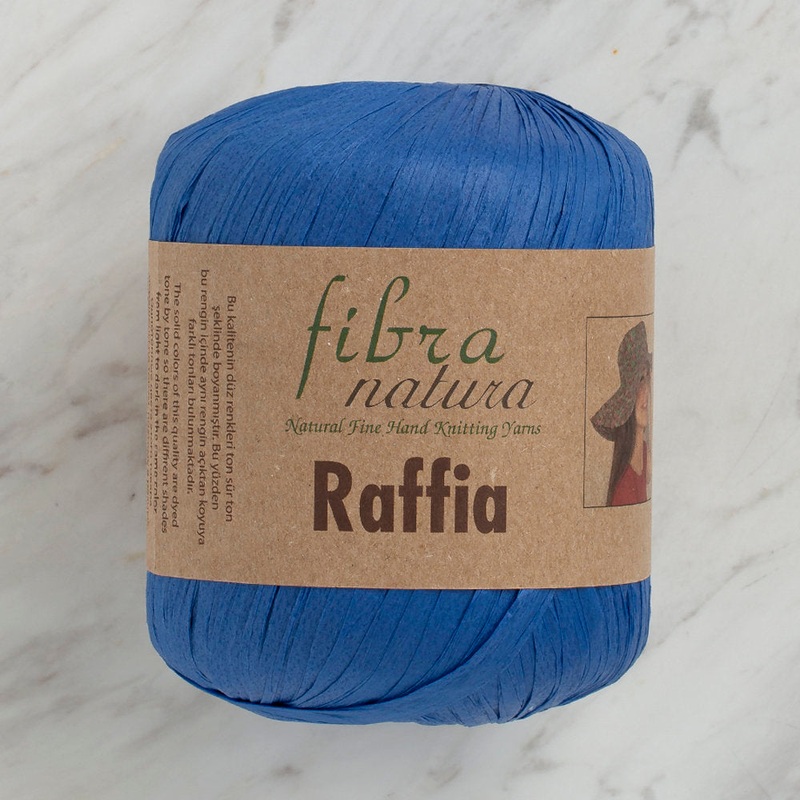 Fibra Natura 40 g Raffia Paper Yarn, Blue – 116-13