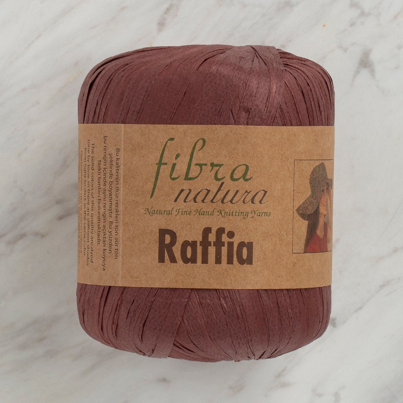Fibra Natura 40 g Raffia Paper Yarn,  Brown – 116-03