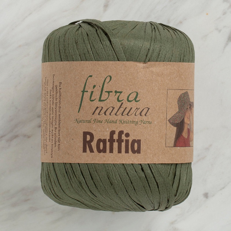 Fibra Natura 40 g Raffia Paper Yarn, Dark Green – 116-05
