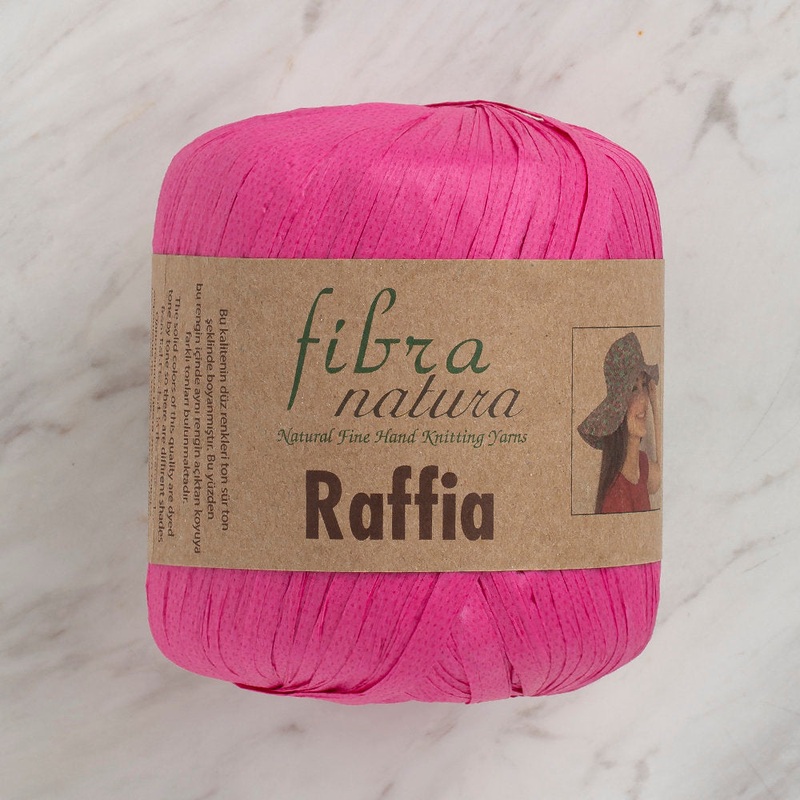 Fibra Natura 40 g Raffia Paper Yarn, Pink – 116-07