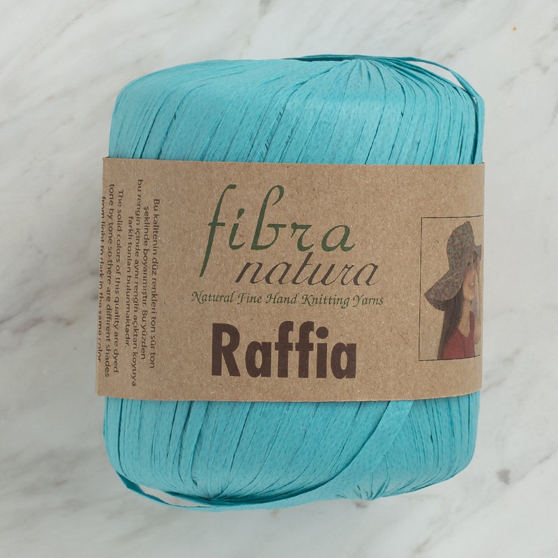 Fibra Natura 40 g Raffia Paper Yarn, Turquoise – 116-09