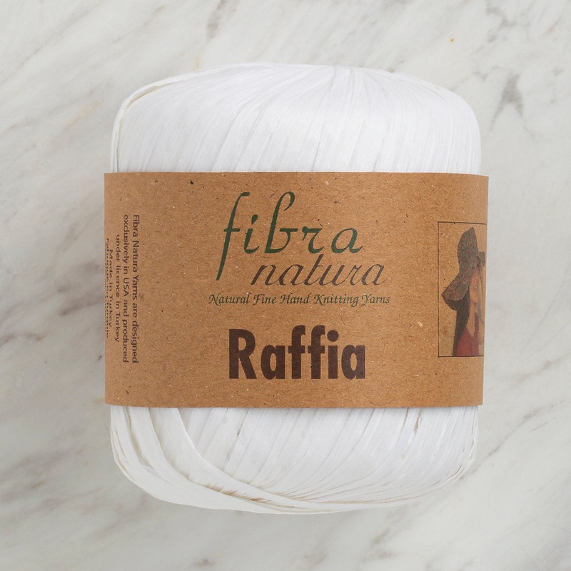 Fibra Natura 40 g Raffia Paper Yarn, White – 116-01